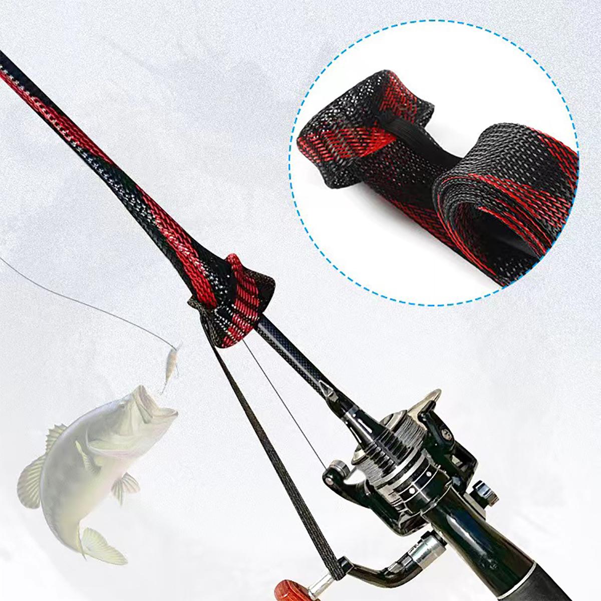 Fishing Rod Casting - Funda protectora de punto para caña