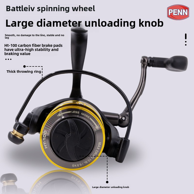 PENN Battle IV3000 4000 5000 6 - Penn Reel Battle reseña y precio