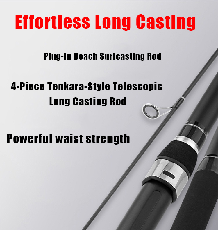 Caña de Pescar de 3.3M-3.9M, 4 - Fishing Rod Surf reseña y precio