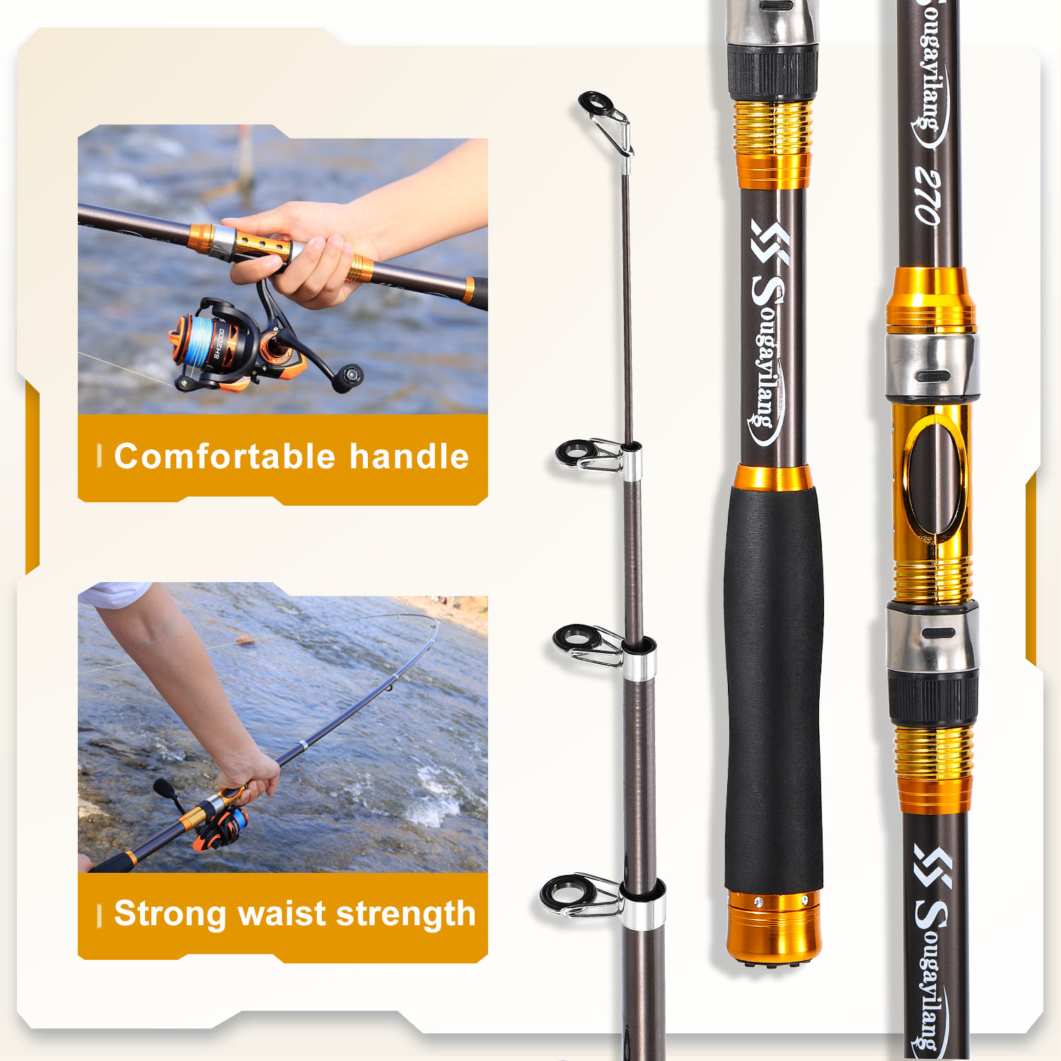 Caña de Pescar Sougayilang de  - Fishing Rod Casting reseña y precio
