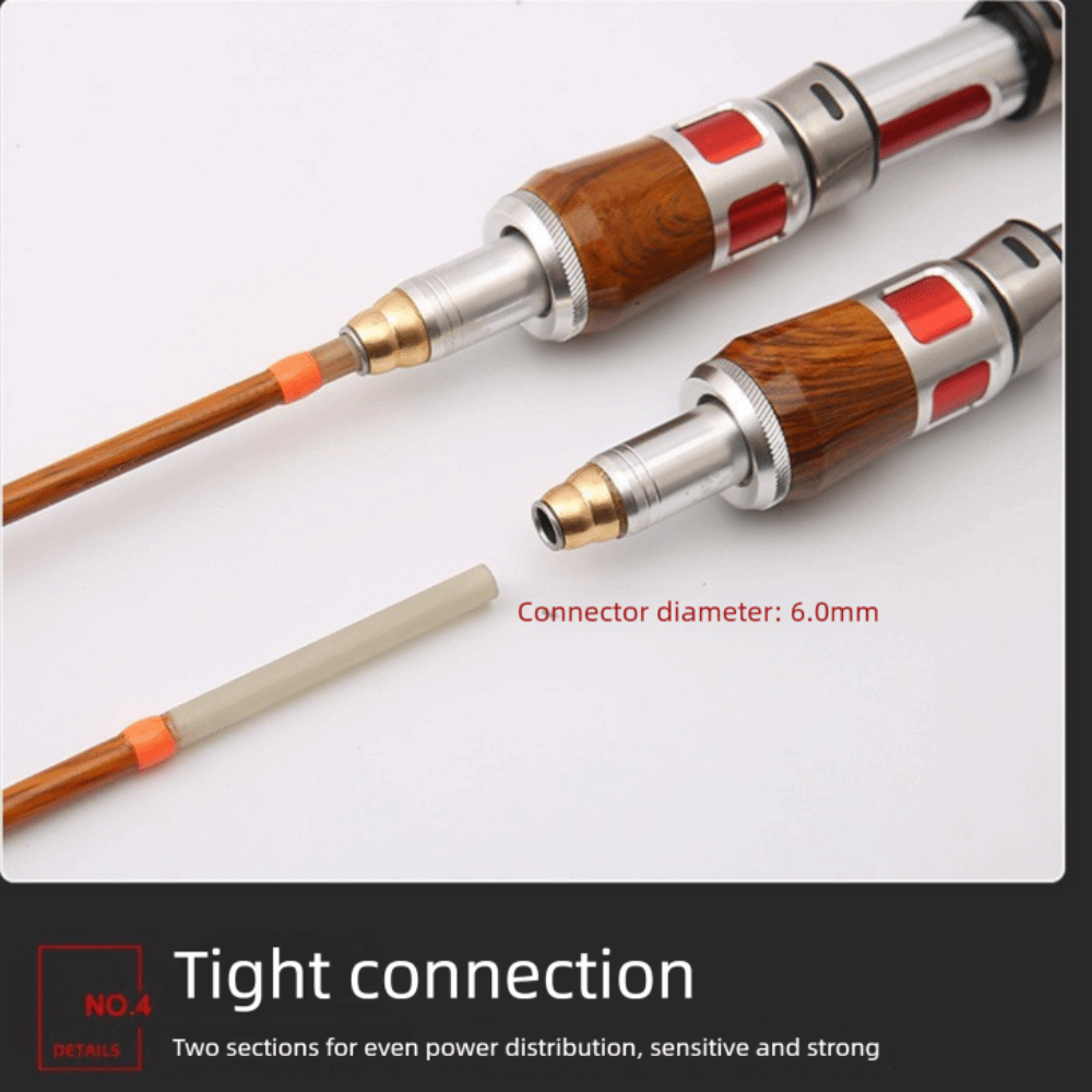 Caña de Pescar Giratoria de 4  - Fishing Rod Carbon Fiber reseña y precio