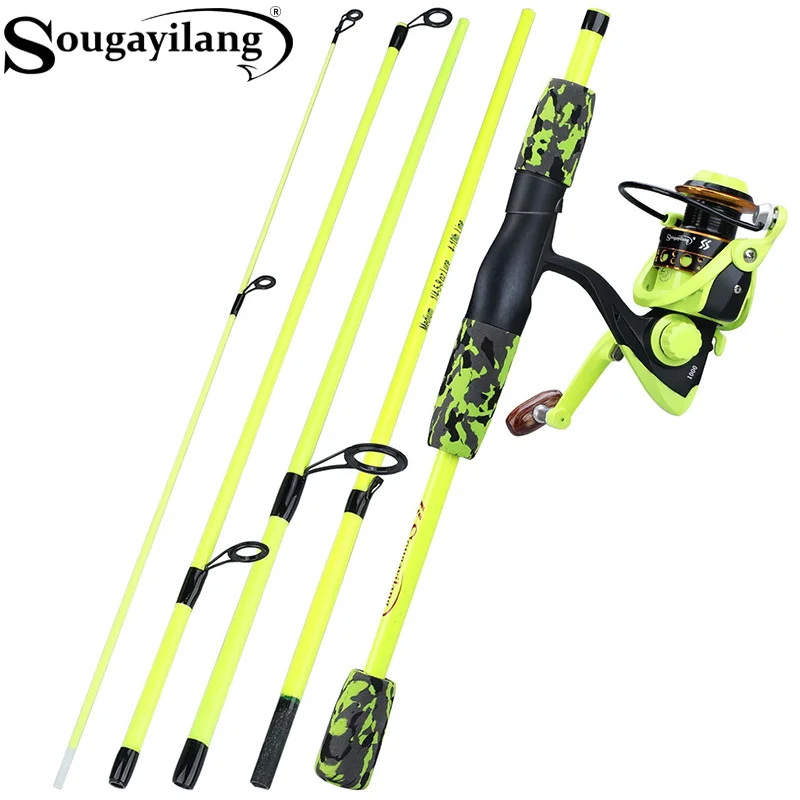 Sougayilang - Combo de Caña de - Fishing Rod Combo reseña y precio
